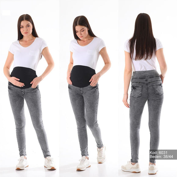 Maternity Skinny Jeans Grey