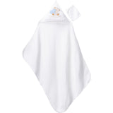 Baby Hooded Towel and Washcloth/Mitten Set