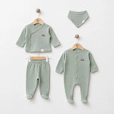 Baby Newborn Waffle-Knit 4-Piece Set