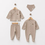 Baby Newborn Waffle-Knit 4-Piece Set