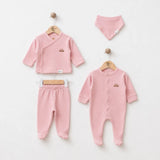 Baby Newborn Waffle-Knit 4-Piece Set