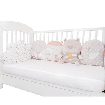 Cot Bumper Plush Pillow Set 5 pcs My Teddy