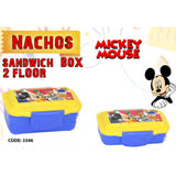 Nachos Assorted Plastic Tiffin Lunch Box 960 ml