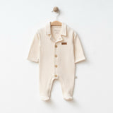 Collared Baby Romper 0/3-0/3-3/6 M