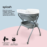 Trendy Lux Baby Bath With Changing Mat Stars