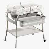 FOLDING silicone Bathtub with Stand and Changing Table