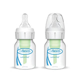 Natural Flow Anti-Colic Narrow Baby Bottle, 60mL with Preemie Flow™ Nipple, 2-Pack