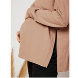 Maternity Drop Shoulder Slit Hem Tee