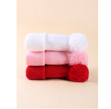 3pcs Baby Girls' Knitted Beanie Hats