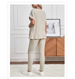 Maternity Batwing Sleeve Tee & Adjustable Waist Leggings