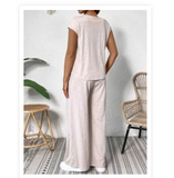 Maternity Solid Color Casual 2pcs/Set