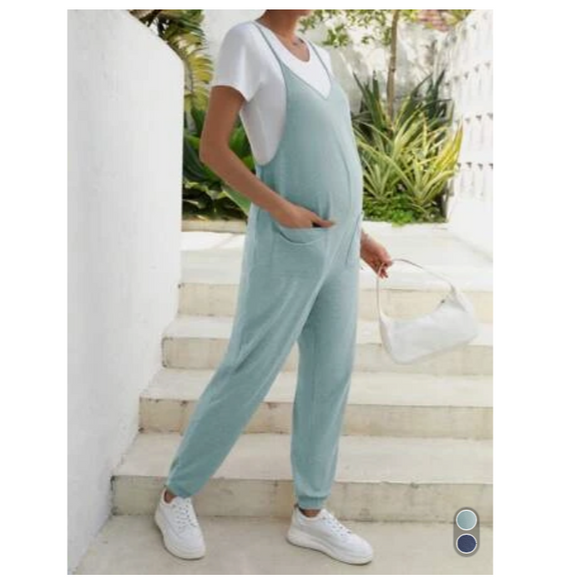 Maternity Pocket Overall Jumpsuit