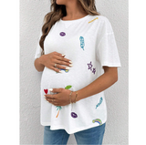 Maternity Casual Palm Tree T-Shirt