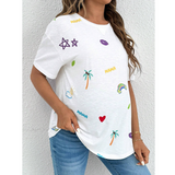 Maternity Casual Palm Tree T-Shirt