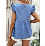 Maternity Denim Blouse