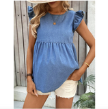 Maternity Denim Blouse