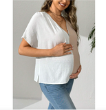 Maternity Zippered Shirt