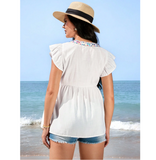 Maternity Shirt With Flutter