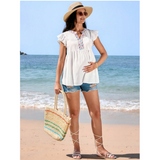 Maternity Shirt With Flutter