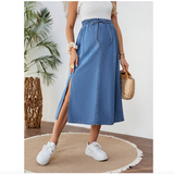 Maternity Denim Loose Skirt