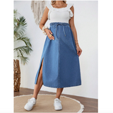 Maternity Denim Loose Skirt