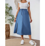 Maternity Denim Loose Skirt