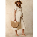 Maternity Tie Midi Dress