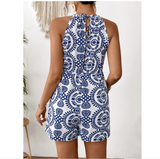 Maternity Casual Print Romper