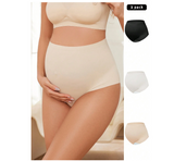 High Waist Multi-Colored Knitted Thin Maternity Panties (Set Of 3)