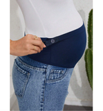 Maternity Frayed Edge Denim Shorts