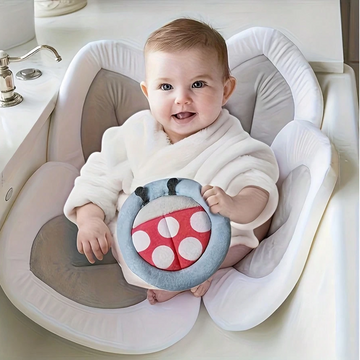 Baby Lotus Shape Bath Cushion Soft