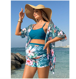 Maternity Blue 3 Piece Swimsuit