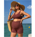 Maternity swim bikini set consisting