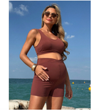 Maternity swim bikini set consisting