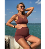 Maternity swim bikini set consisting