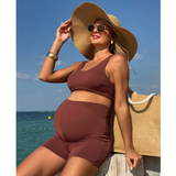Maternity swim bikini set consisting