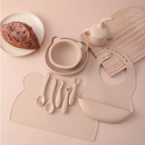 10 PCS Silicone Baby Tableware Set