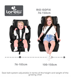 CAR SEAT RIO ISOFIX 76 -150 CM