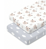 Baby Crib Sheets 2 Pack 60x120 cm