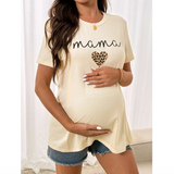 Maternity Casual Leopard Print Heart