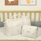 Mommy Bag Set Large Maternity Shoulder Tote Bag Cream