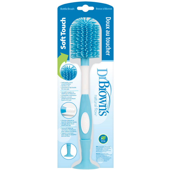 Soft Touch Bottle Brush - Pink / Blue