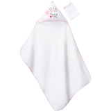 STAR Baby Hooded Towel and Washcloth/Mitten Set