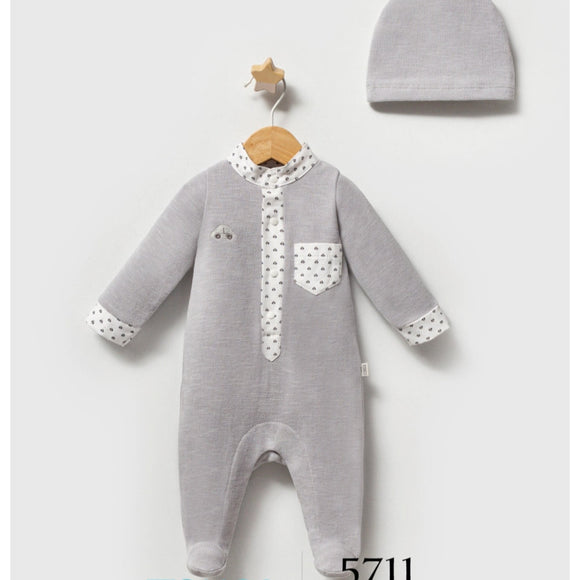 Boy's Baby King Overalls (0-6) Months