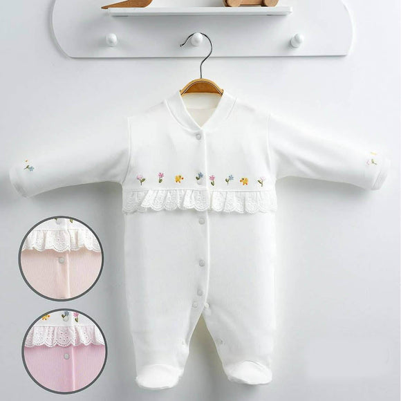 Baby Girl Overall Several flowers