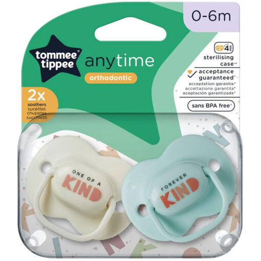 Anytime Soothers Pacifiers 0-6m