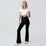 Flared Maternity Leggings Viscose Jersey