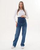 Wide-Leg Maternity Jeans