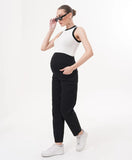 Maternity Mom Jeans – Black Over-Bump Denim