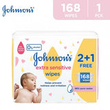 Baby Wipes Extra Sensitive Pack of 2+1 Free with Cologne Floral 100ml FREE